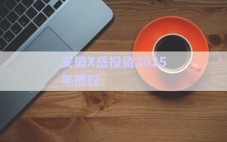 安徽X岳投資2025年債權(quán) 安徽X岳投資2025年債權(quán)