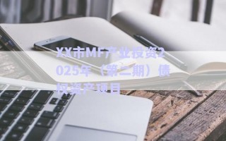 XX市MF產(chǎn)業(yè)投資2025年（第二期）債權資產(chǎn)項目